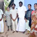 Rahulkanth, a student from Poiyur village, who topped the state-level junior veterinary medicine rank list – Minister Shiv Shankar congratulated him by visiting his home-1