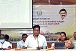 A review meeting of all officials was held at the Tiruvarur District Collectorate under the chairmanship of Minister Raja-p2