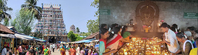 A special pooja held at Pattiswaram Gnanambikai Sametha Thenupureeswara Swamy Temple, a famous place of Durga on the occasion of the last Friday-3