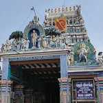 Devotees thronged the morning for darshan of the auspicious Sri Swaminathaswamy, wearing a gold armor with a diamond-p6