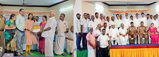 53 மாணவிகளுக்கு கல்வி உதவித் தொகை வழங்கி 77 வது சுதந்திர தினவிழாவினை சிறப்பித்த மீஞ்சூர் அனைத்து வியாபாரிகள் பொதுநலச்சங்கம் …