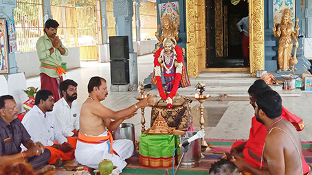 Sri Mahameru, Srichakara Puja held for Modi, Valada Modi again at Attipat Arulmiku Srimutharaman Temple-ஜ1