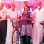 Tamil Nadu Government Free Bicycle Distribution Ceremony held at Kattur Government Higher Secondary School -p1