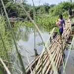 Villagers of Manali who cross the river in neck-deep water for basic needs-1