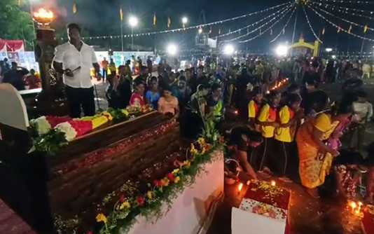 கும்மிடிப்பூண்டி இலங்கை தமிழர் மறுவாழ்வு முகாமில் நடைப்பெற்ற மாவீரர் நாள் அனுசரிப்பு …
