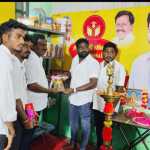 Inauguration of a new library in Thonirau village on behalf of Vijay People’s Movement-p1