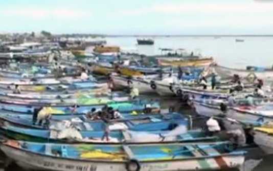 ஒருமாத கால இடைவெளிக்குப் பின்பு கடலுக்கு சென்ற பழவேற்காடு மீன் பிடி தொழிலாளர்கள் …