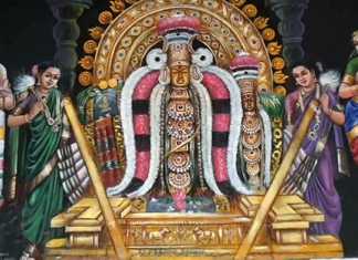திருவாரூர் ஸ்ரீதியாகராஜ சுவாமி ஆலயத்தில் நடைப்பெற்ற ஆரூத்ரா தரிசன விழா : தனது வலது பாதத்தை காட்டி பக்தர்களுக்கு அருள்பாலித்த ஸ்ரீதியாகராஜ சுவாமி ….