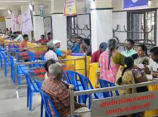 கும்பகோணம் மாநகராட்சி பகுதியில் நடைப்பெற்ற 22,23,24 ஆகிய மூன்று வார்டுகளுக்கான மக்களுடன் முதல்வர் சிறப்புத் திட்ட முகாம் ….