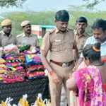 Meenjur police station distributed flood relief kits containing essential items to more than 150 tribal families-p2