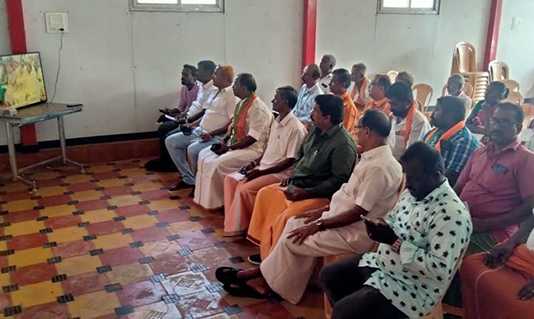 அயோத்தி இராமர் கோவில் கும்பாபிஷேகத்திற்கு பொன்னேரி பகுதி மக்களுக்கு அழைப்பிதழ் வழங்கி அழைப்பு விடுத்த திருவள்ளூர் கிழக்கு மாவட்ட பாஜக தலைவர் ….