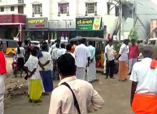 வடபாதி மங்கலம் அருள்மிகு ஸ்ரீஅருணாச்சலேவஸ்வரர் திருக்கோயிலுக்கு புதிய திருத்தேர் செய்ய ரூ. 40 இலட்சம் நிதி ஒதுக்கிய தமிழக அரசு : அதனை எதிர்த்தும் ஆதரித்தும் அவ்வூர் மக்கள் போராட்டம் ….
