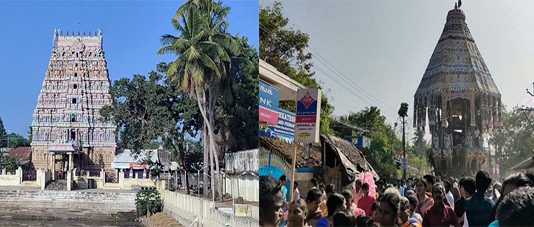 திருச்சேறையில் வெகுச் சிறப்பாக நடைப்பெற்ற அருள்மிகு சாரநாயகி தாயார் சமேத சாரநாதப்பெருமாள் திருக்கோயில் தைப் பூசத் தேரோட்டம் …