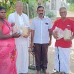 Sreesai Foundation entertained 53 people belonging to the family of cleaners and policemen in Bagalmedu village by providing Pongal package…1
