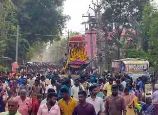 திருவிடைமருதூர் அருள்மிகு மகாலிங்கசுவாமி திருக்கோயில் பஞ்சமூர்த்திகள் தனித்தனி வாகனங்களில் எழுந்தருள… காவிரி ஆற்றங்கரையில் வெகுச்சிறப்பாக நடைப்பெற்றது தைப்பூச தீர்த்தவாரி …
