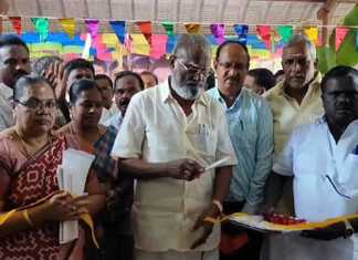 திருவலஞ்சுழியில் நடைப்பெற்ற 100 குடும்பங்களுக்கு ரூ. 100 லட்சம் மதிப்பீலான கறவை மாடு கடன் வழங்கல் விழா … அரசு மானியமாக தலா ஒருவருக்கு ரூ. 35 ஆயிரம் வழங்குவதாக அறிவிப்பு …