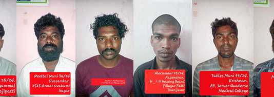 தஞ்சையில் நண்பனை கொன்ற ரவுடியை வெட்டிக் கொலை செய்து பழி தீர்த்த 8 பேர் கொண்ட கும்பல் கைது …