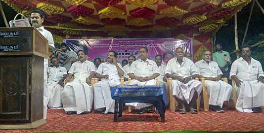திமுக ஆட்சியை எப்போது வீட்டுக்கு அனுப்பலாம் என மக்கள் எதிர்பார்த்து காத்திருக்கின்றனர் : திருவாரூரில் நடைபெற்ற பொதுக்கூட்டத்தில் முன்னாள் அமைச்சர் காமராஜ் பேச்சு