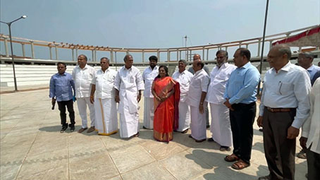Pondicherry Deputy Governor Tamilisai Soundararajan inaugurated the Rs. 2.7 crore worth of cultural and urban recreation centres...p