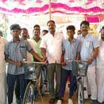 Tamil Nadu government’s free bicycle distribution program held in three schools under Meenjur union – MLA Durai Chandrasekhar gave bicycles to 516 students…p2