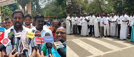 சித்தேரி மற்றும் பெரிய ஏரியை தூர்வாரி சுமார் 500 ஏக்கர் விவசாயத்தை பாதுகாத்திட வேண்டும் என்பதை வலியுறுத்தி திருவள்ளூர் மாவட்ட ஆட்சியரிடம் மனுவளித்த விவசாயிகள் …