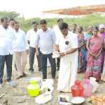 The foundation stone ceremony for setting up a community hall for the tribal people was held in Attipattu Panchayat at a cost of Rs.23.83 lakh-p2