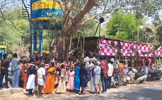 வங்காரம்பேட்டையில் அரசமரத்திற்கும் வேப்பமரத்திற்கும் நடைப்பெற்ற பிரமாண்ட திருமணம் : காண்போர் வியப்பில் ஆழ்ந்து போகும் வகையில் ஏற்பாடு …