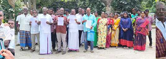 வளையக்கரணை ஊராட்சி மன்ற தலைவருக்கு ஆதரவாக காஞ்சிபுரம் மாவட்ட ஆட்சியரிடம் மனுவளித்த கிராம மக்கள் …