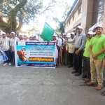 Awareness rally of college students held in Puducherry to ensure 100 percent voter registration – more than 300 people participated..p1