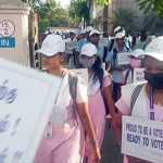 Awareness rally of college students held in Puducherry to ensure 100 percent voter registration – more than 300 people participated..p2