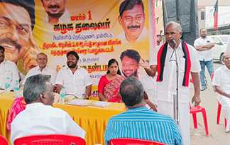 மீஞ்சூர் பகுதிக்குட்பட்ட 3 இடங்களில் திமுக கட்சி சார்பில் நடைப்பெற்ற தெருமுனைப் பிரச்சாரம் …
