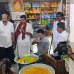 During election campaigning, Chief Minister M.K.Stalin was enjoying the tea served by the member of the Legislature at the tea house-p3