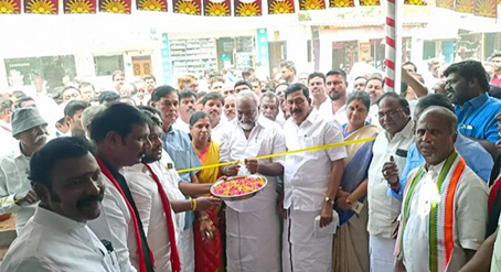 மீஞ்சூர் பேரூர் பகுதியில் நடைப்பெற்ற திமுக தேர்தல் பணிமனை திறப்பு விழா …