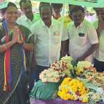 Jyoti Venkatesan, a woman candidate of BAMKA who garlanded the statue of Periyar and collected votes in the shopping streets…p3