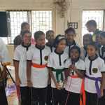 More than 200 students from Thanjavur who displayed the skills they have learned in Silambak arts and received Maraya Bands….p4