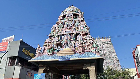Panguni Pramotsava ceremony started on a grand note with flag hoisting at Kumbakonam Sarangapani Swami temple...ஜ