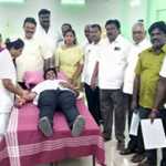 The Chief Minister’s birthday function was held at Meenjur by providing welfare schemes including free eye treatment and blood donation camp-p3