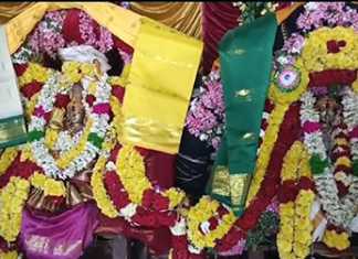 தென்குடி அங்காளிப்புரத்தில் எழுந்தருளி அருள் பாலிக்கும் அருள்மிகு ஸ்ரீ அங்காள பரமேஸ்வரி திருக்கோயிலில் நடைப்பெற்ற காமேஸ்வர் காமேஸ்வரி திருக்கல்யாண வைபவம் …
