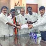 Thiruvallur Constituency DMDK filed nomination papers along with AIADMK key executives. Candidate Nallathambi…p3