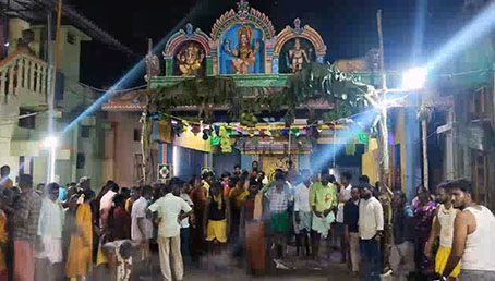 35th Annual Karaka Utsava Thee Mithi Festival of Northamalai Arulmiku Srimuthumariamman Temple held at Mayiladuthurai -p