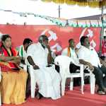 A street campaign was conducted by CITU in Meenjur asking for votes for hand symbol…p3