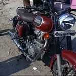 Accident near Tiruvallur when a tipper lorry hit two people on a two-wheeler -p4