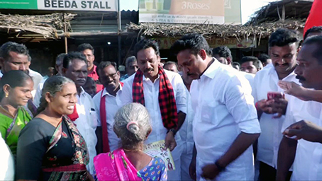 DMK's propaganda cannon is the women of Tamil Nadu... Minister Anpil Mahesh's false propaganda in Thanjavur...p1