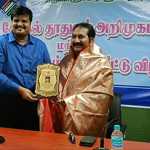 Introduction of film playback singer Mano as Election Ambassador for Thiruvallur Parliamentary Constituency -p1