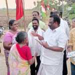 Meenjur East Union DMK collected votes for hand symbol in Vellambakkam village-p1