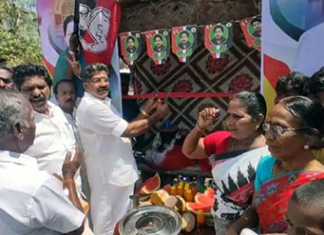 கும்பகோணம் மாநகரின் முக்கியமான 5 இடங்களில் பொதுமக்கள் தாகம் தீர்க்க திறக்கப்பட்ட கோடைக்கால நீர் மற்றும் மோர் பந்தல் : முன்னாள் பாராளுமன்ற உறுப்பினர் பாரதி மோகன் திறந்து வைத்தார் ..