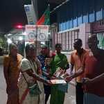 TMC Kanchipuram district women’s team leader who went from street to street asking for votes for the bicycle symbol-p1