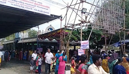 The auspicious Nilakandap Plailayar temple painting festival is taking place in Peravoorani...p