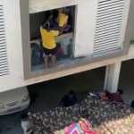 The child fell from the hand of the mother who was giving food in the apartment… A fellow resident rescued the child gracefully…p2
