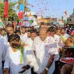 Thiruvallur Constituency candidate Sasikanth Senthil, who collected votes for the hand symbol amid the great reception of the people of the constituency-p2